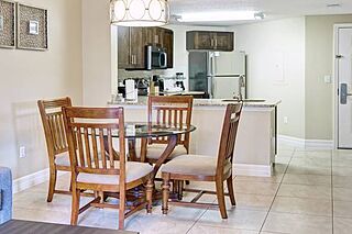Dining area in two-, three-, and four-bedroom units