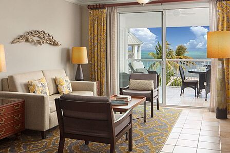 Sample Living Area With Attached Balcony