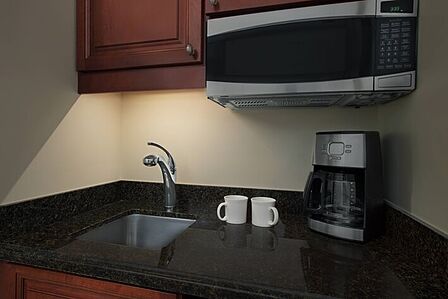 Partial kitchen in studio units (2nd bedroom in some two-bedroom villas)