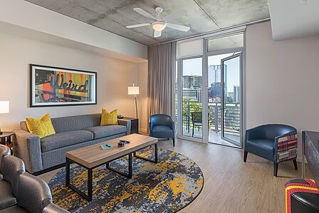 Sample Living Area (see below for unit-type specific photos)