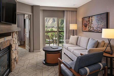 Sample Two-Bedroom Villa Living Area