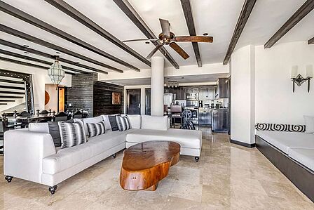 Sample villa living area