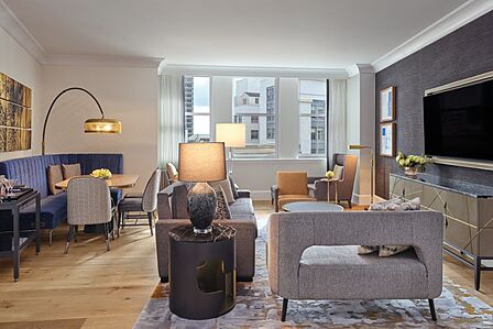 Two-bedroom residence living area