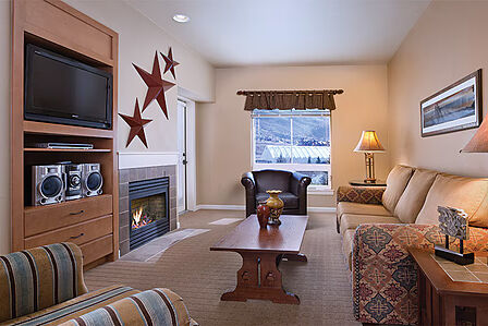 Sample penthouse living area