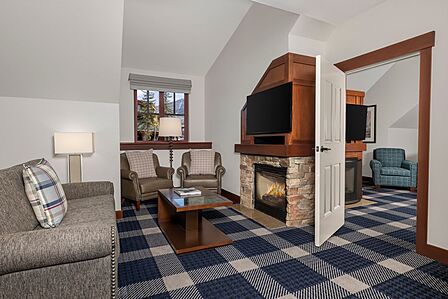 Sample penthouse living area