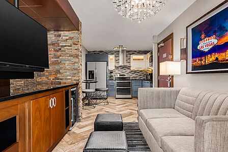 Sample one-bedroom Signature villa living area