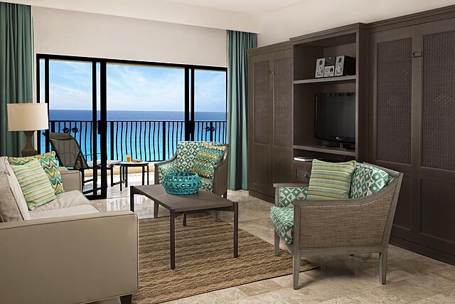Sample Living Area With Attached Balcony (see below for unit-type specific photos)