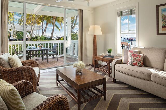 Sample Living area in one- and two-bedroom units.