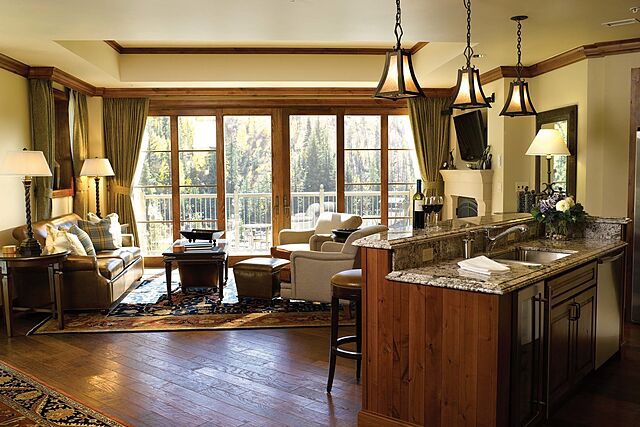 Sample Living Area and Kitchen