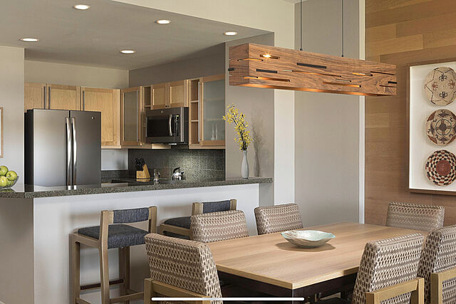 Sample Full Kitchen and Dining Area