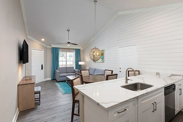 Sample one-bedroom villa