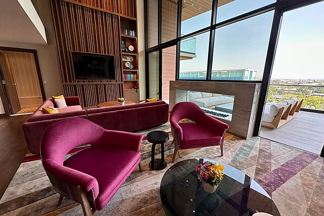 Three-Bedroom Living Area