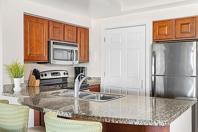 Sample Kitchen With Barstools