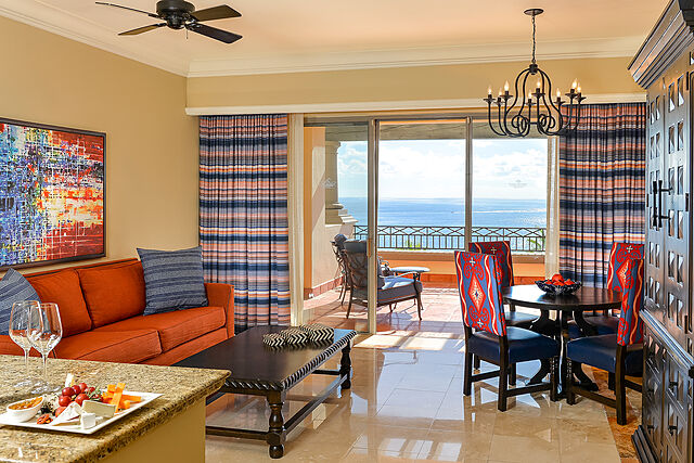 Sample Living Area With Attached Balcony