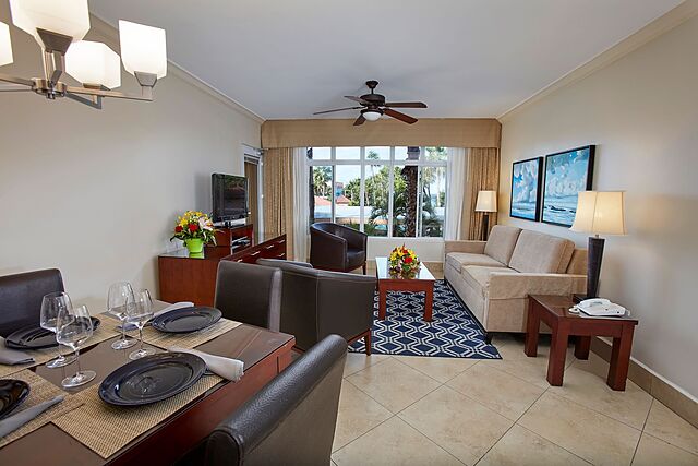 Sample 1-bedroom living area