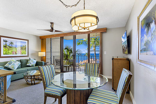 Sample one-bedroom living area