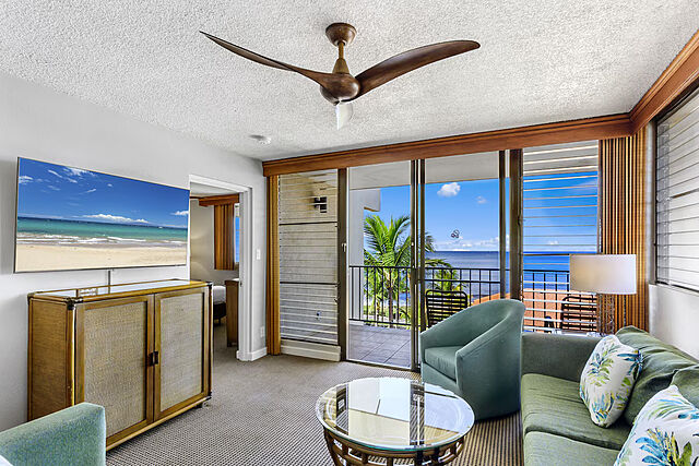 Sample two-bedroom living area