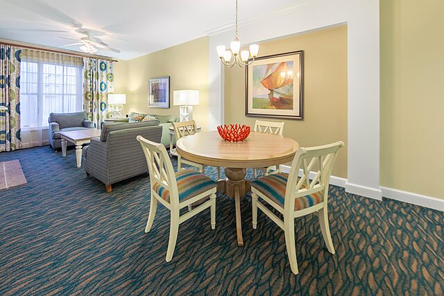 Sample villa dining area