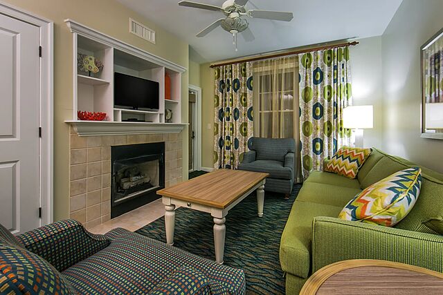 Sample villa living area