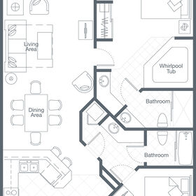 Cascades 2 Bedroom