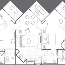 Marriott Kauai Beach Club 2 Bedroom floor plan