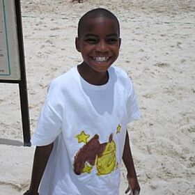 Eldest son made tshirt onsite