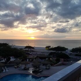 Sunset from balcony