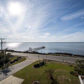 View of the sound from the opposite side of the resort