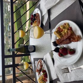 Breakfast on the balcony
