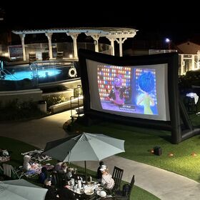 Movies on the courtyard