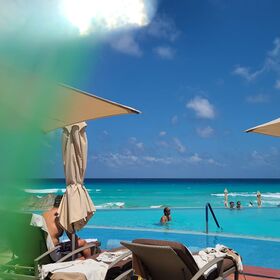 One view from the infinity pool