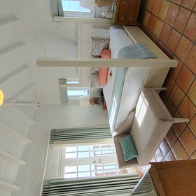 Master bedroom with balcony