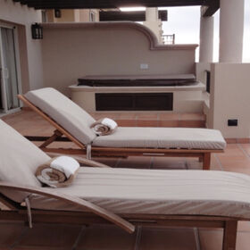 Hot tub lounge chairs