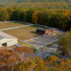 Aerial Photo of Equestrian Center (Credit: Eagle Rock Resort)