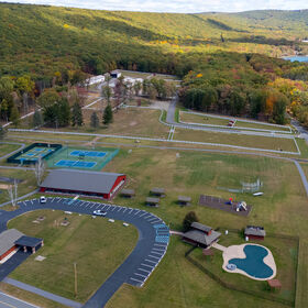 Aerial Photo of Lower Activities Area (Credit: Eagle Rock Resort)
