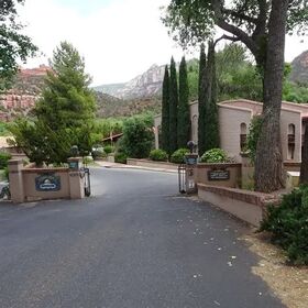 Entrance to resort