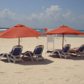 beachfront in front of unit A103
