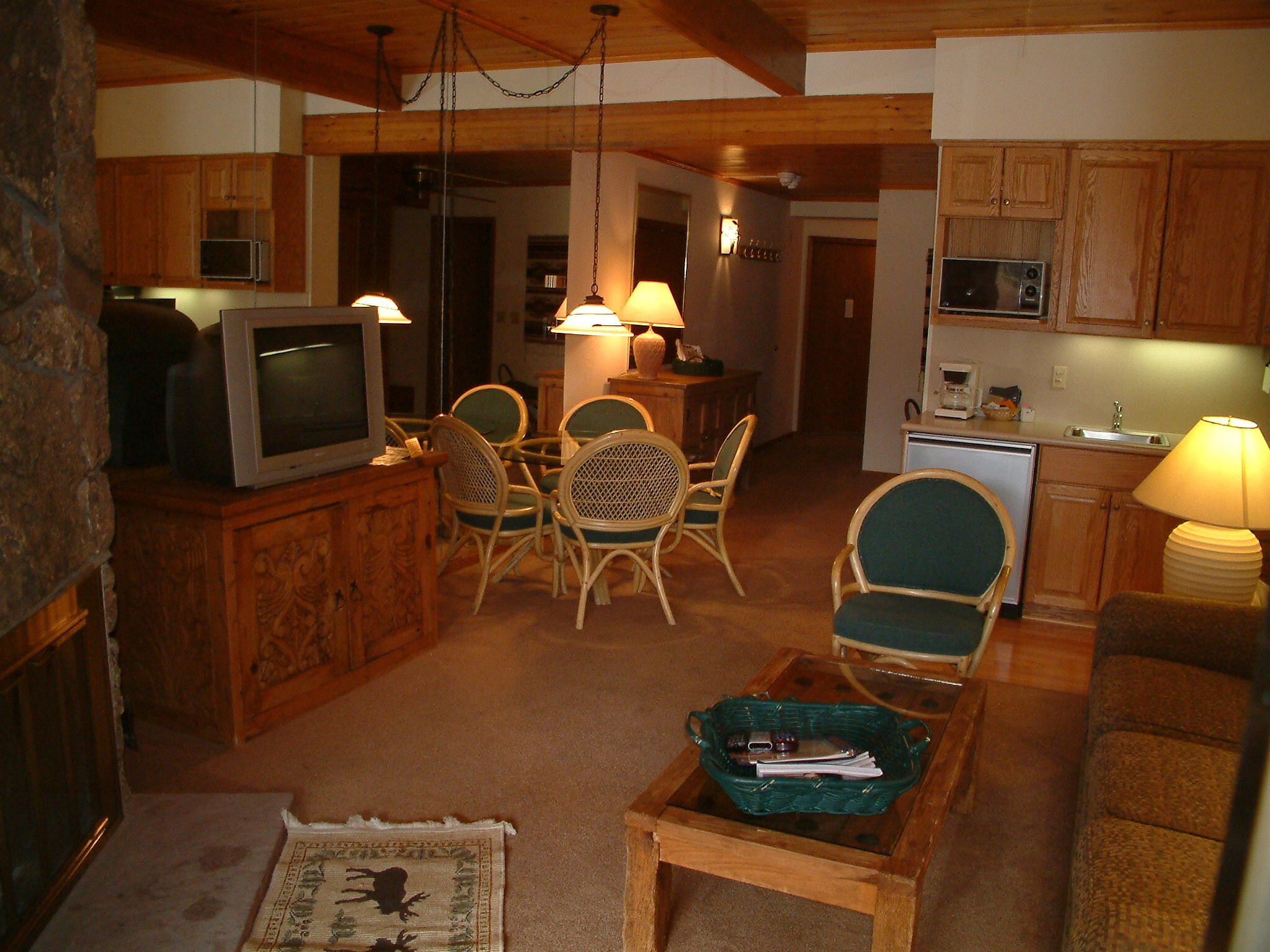 Unit Living Area and Kitchen