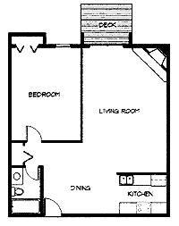 1 Bedroom Floorplan