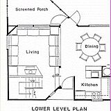 River Village I & II at Shawnee — Resort - Downstairs Floor Plan