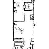 Club Mahindra Varca Beach — - Studio Floor Plan