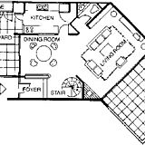 Blue Water Resort at Cable Beach — Floor Plan of the 1st Floor of the Ocean View Townhouses