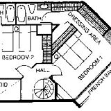 Blue Water Resort at Cable Beach — Floor Plan of the 2nd Floor of the Ocean View Townhouses