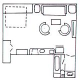 4 Seasons at Beech &mdash; - Studio Floor Plan