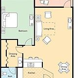 Wyndham Skyline Tower — 1BR/1BA Suite Floor Plan