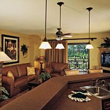 Wyndham La Cascada — Unit Kitchen/Living Area