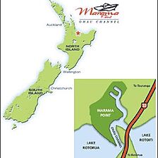 Marama Point (WorldMark Rotorua) — Map of New Zealand with location of Marama Point