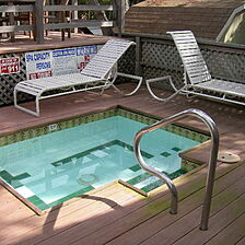 Outdoor hot tub!