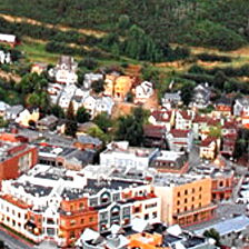 Victorian Village — Aerial View of Park City's Historic Main Street