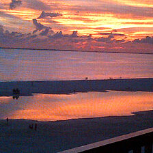 Seawatch On-the-Beach Resort — Sunset over Sanibel Island